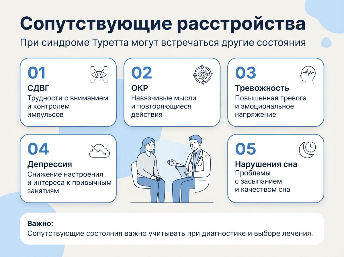 Лечение синдрома Туретта в Кувандыке инфографика