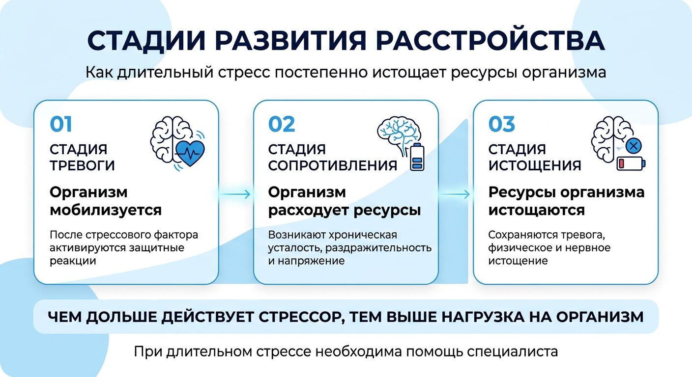 Лечение стресса в Кувандыке инфографика